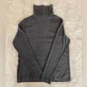 UNIQLO HEATTECH turtleneck sweater size Large gray color
